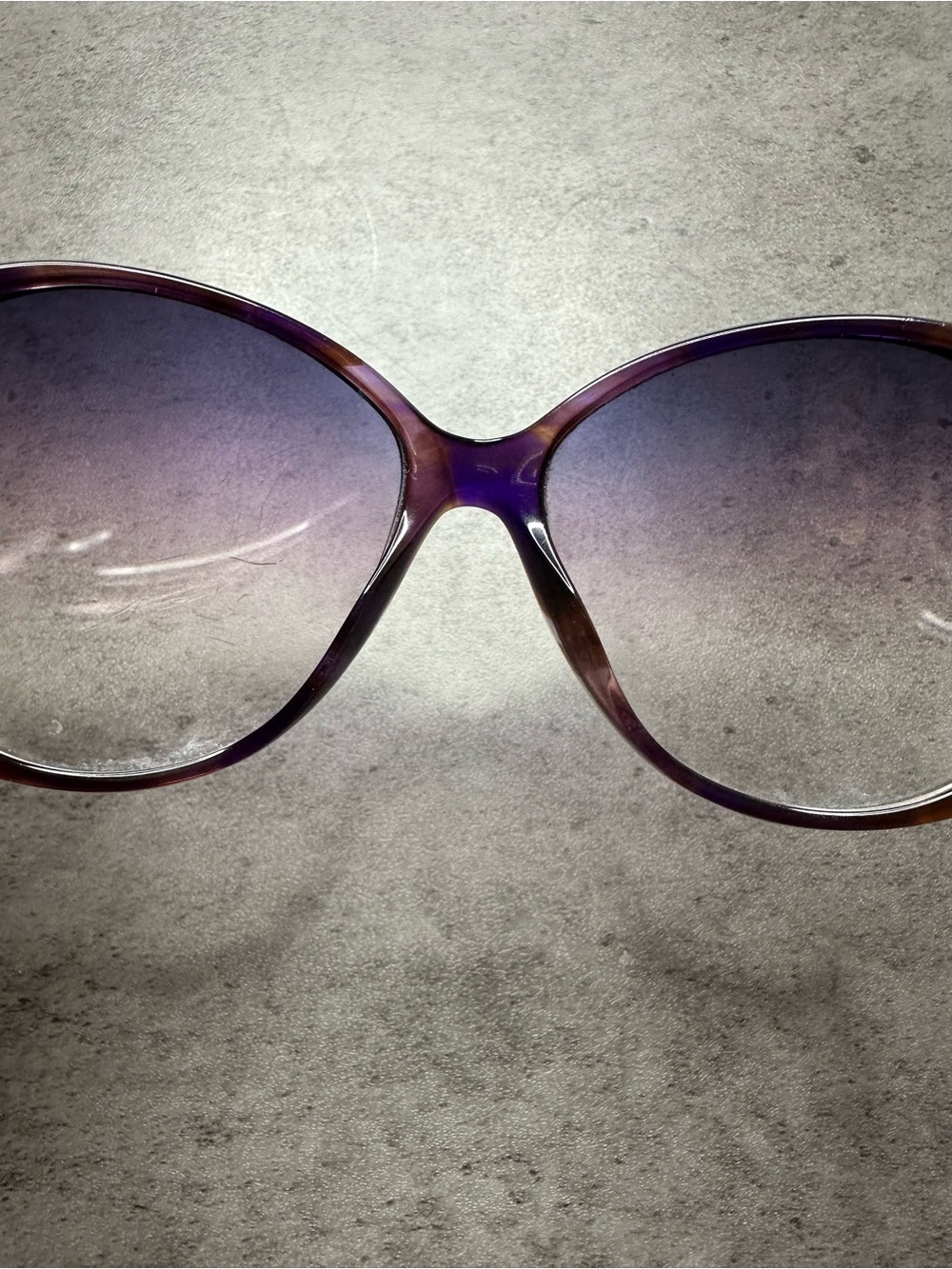 Versace Purple Gradient Oversized Women's Sunglasses - Picture 7 of 9